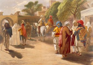 Peşaver Pazar Sahnesi, 'Antik ve Modern Hindistan'dan, 1867